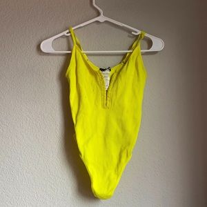 Neon Yellow Bodysuit